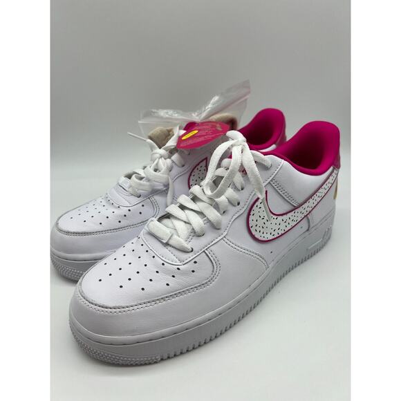 Nike Air Force 1 Low ‘07 ‘Dragon Fruit’ DV3809-100 Size Women’s 10.5 NEW - Picture 8 of 12